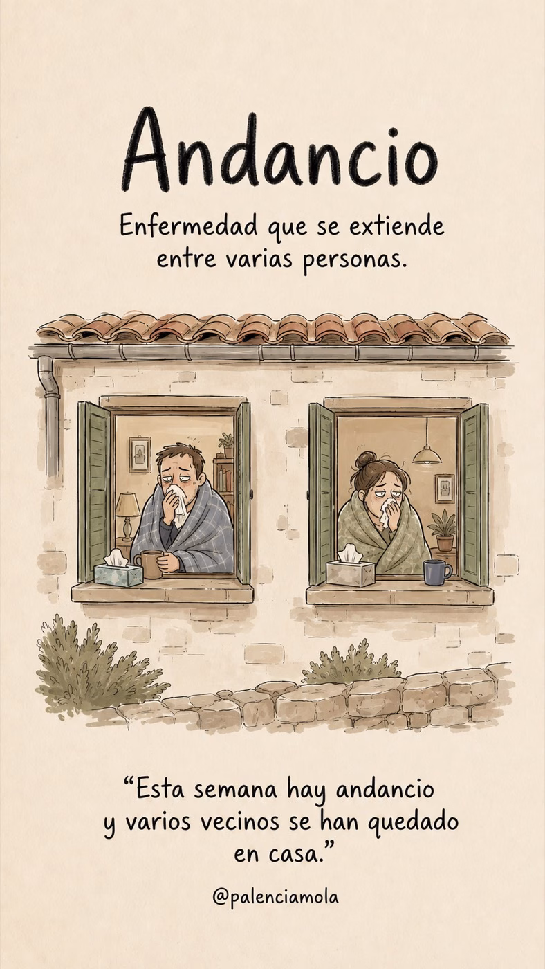 Ilustración de Andancio: Enfermedad que se extiende entre varias personas.