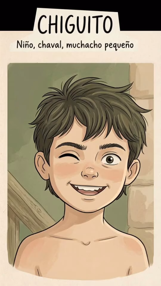 Ilustración de Chiguito: Niño o muchacho.