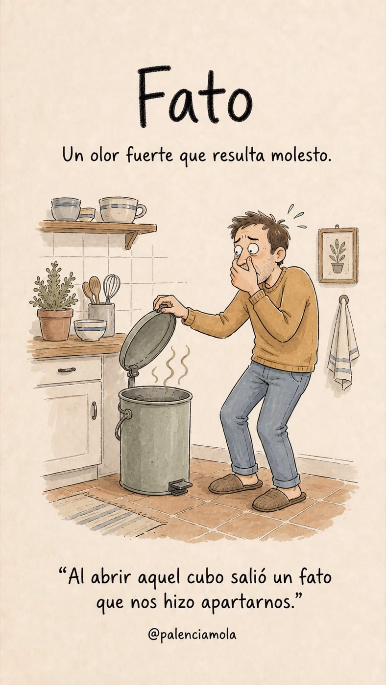 Ilustración de Fato: Un olor fuerte que resulta molesto.