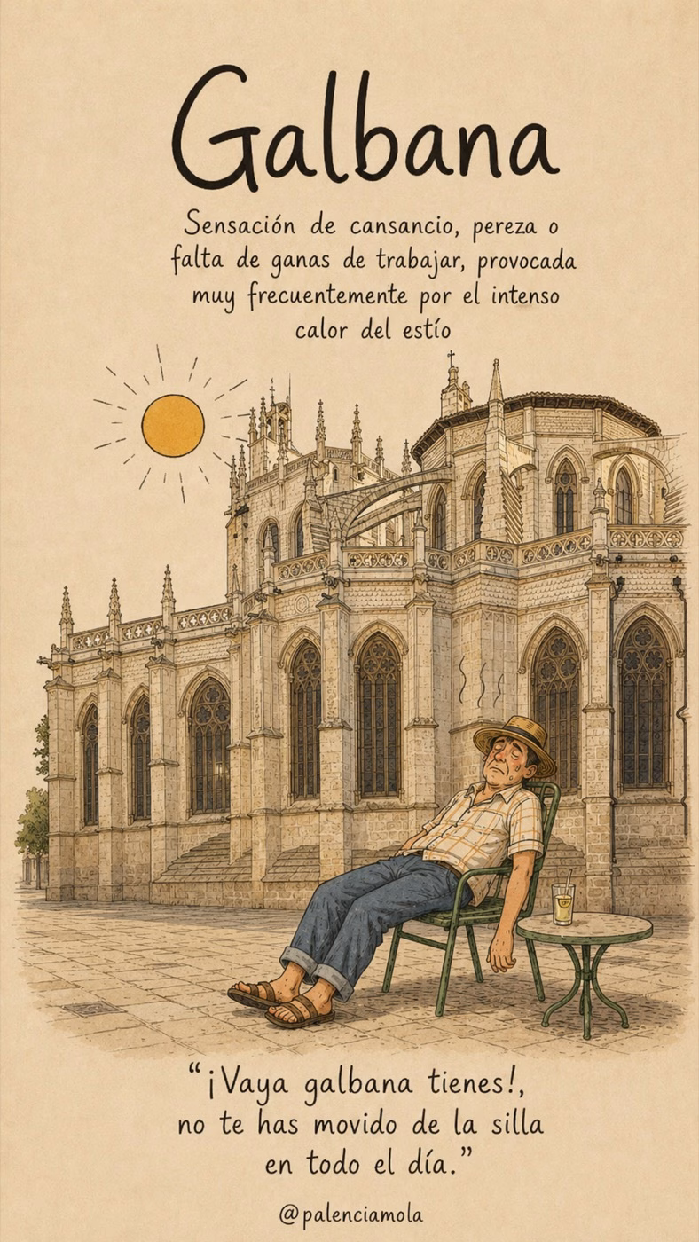 Ilustración de Galbana: Desgana o cansancio que quita las ganas de hacer cosas.