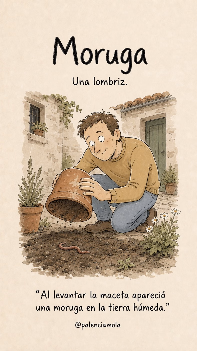 Ilustración de Moruga: Una lombriz.